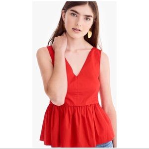 Red Jcrew Top